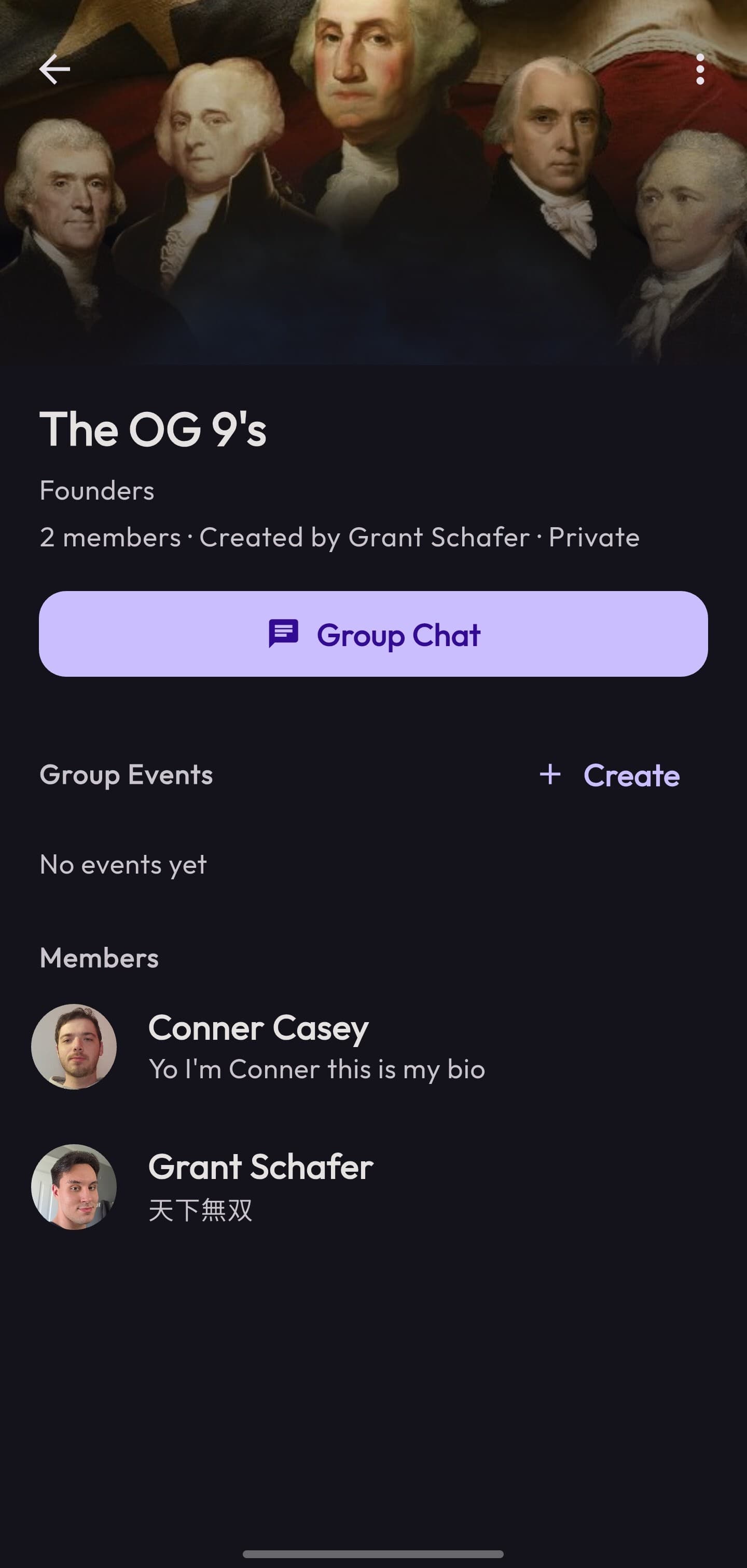 Quorum: Group dashboard